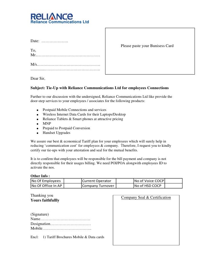 Project proposal letter sample image