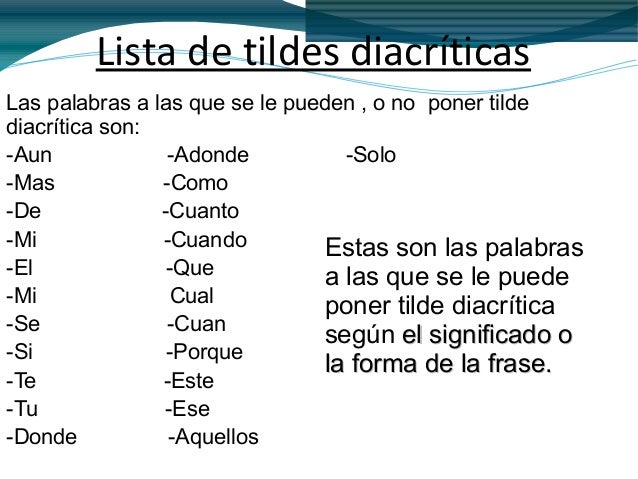 Palabras Con 7 Letras Con Tilde