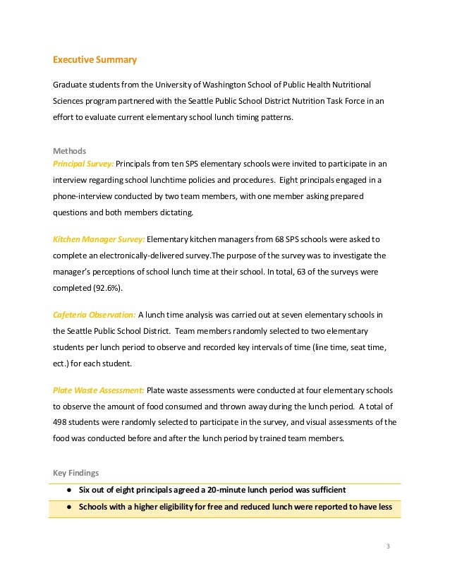 University Of Washington School Of Public Health - Time for lunch final nutr531-winter2015