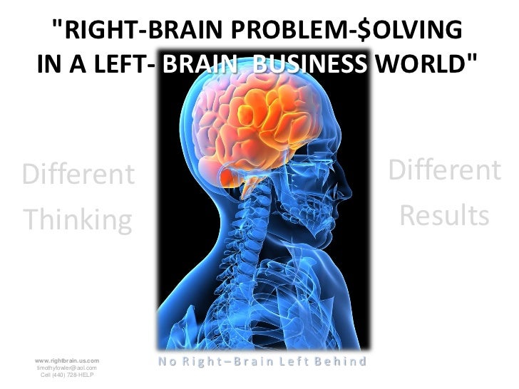 Right Brain Problem Solving In A Left Brain Business World