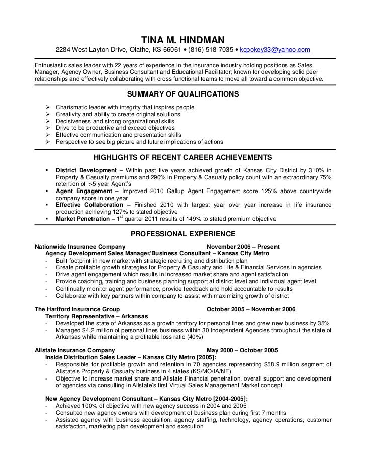 outside sales representative resume
