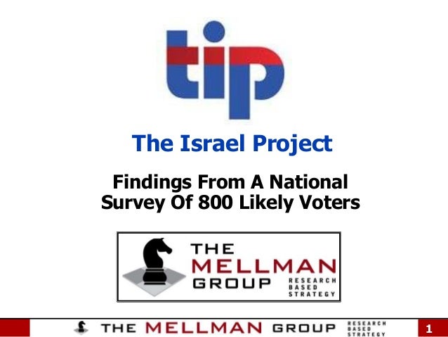 The Israel Project
Findings From A National
Survey Of 800 Likely Voters

1

 