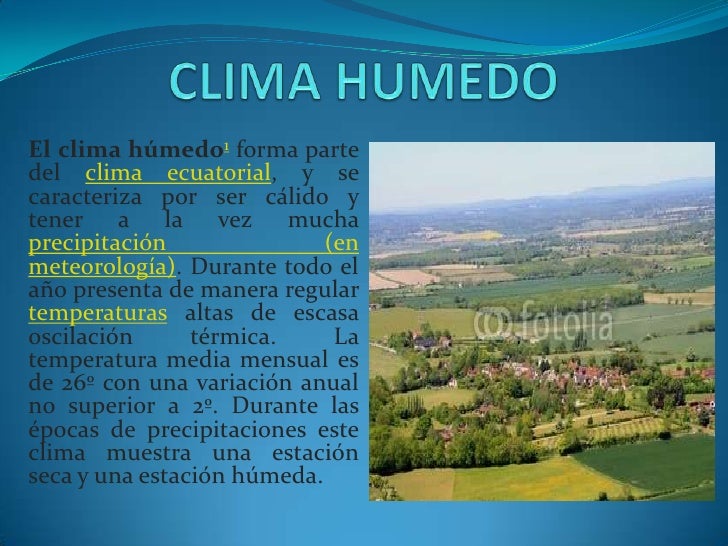 Tipos de climas