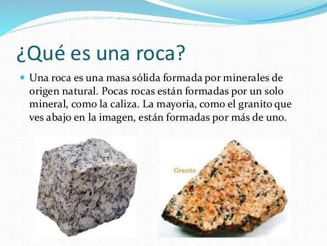 Tipos de rocas