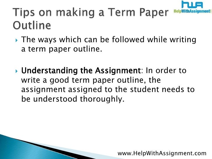 Term Paper Writing Help
