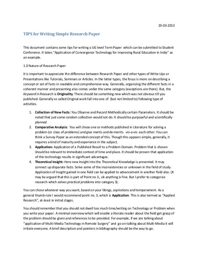 Tips for writing a research paper introduction