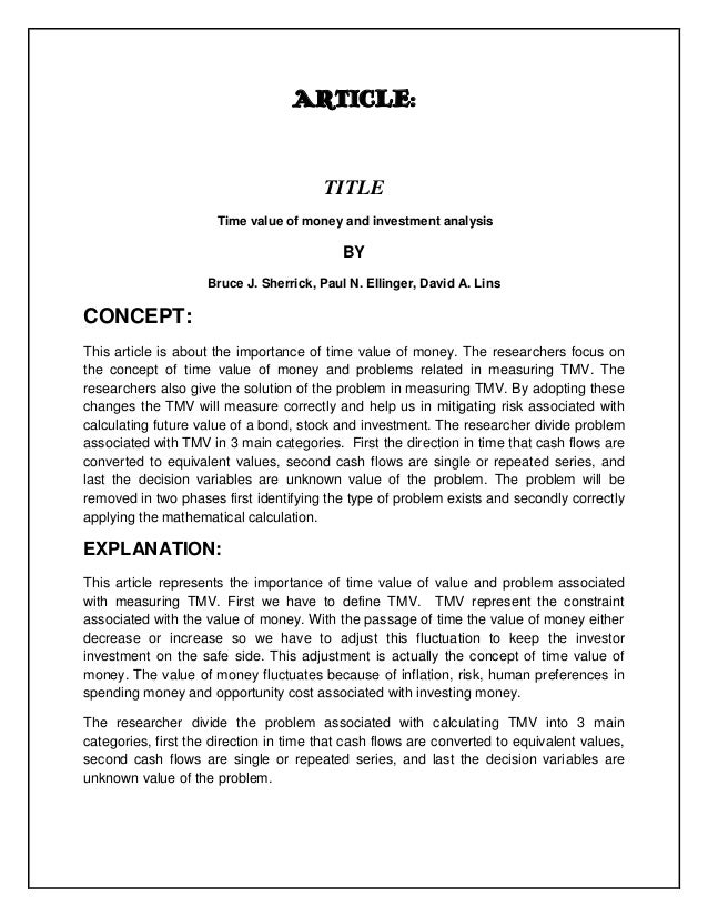 time value of money tmv paper Timevalue software develops time-saving software solutions to serve the needs of tax present value/net present value of a structured one year money-back. time value of money tmv paper Timevalue software develops time-saving software solutions to serve the needs of tax present value/net present value of a structured one year money-back.