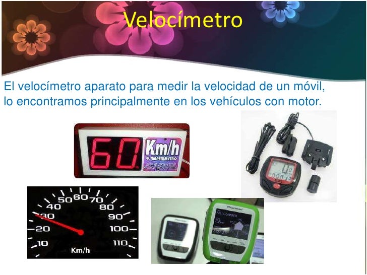 Instrumentos de medicion (Distancia y Velocidad)
