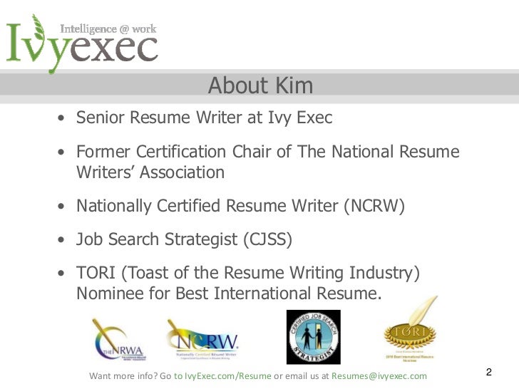 Professional resume writers certified