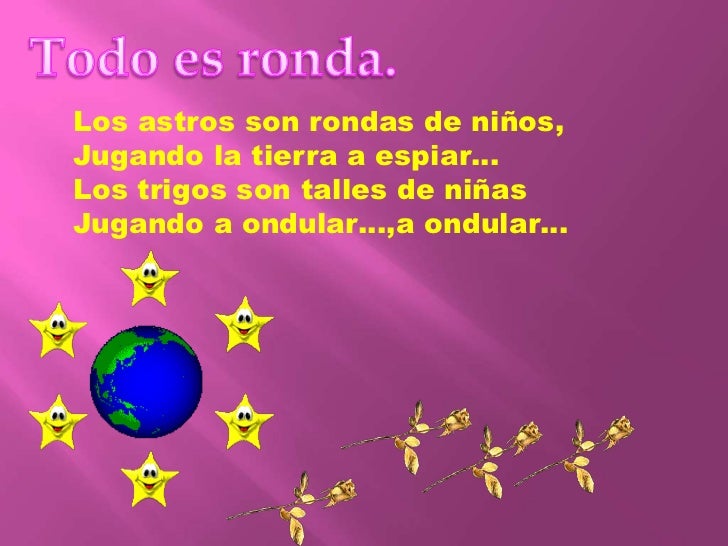 Poema Los Astros Son Rondas De Niños