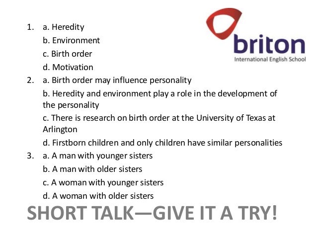 Birth Order Research Paper