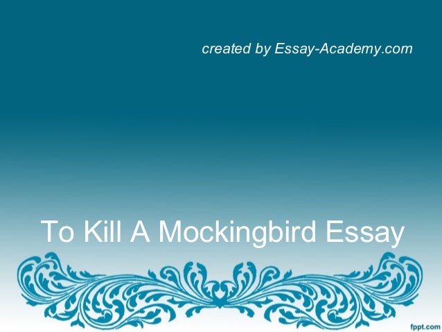 Essay on the plot of to kill a mockingbird