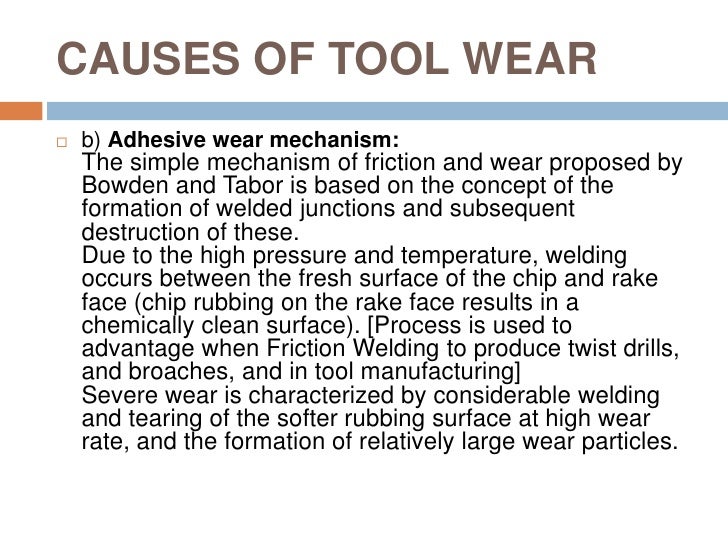 Tool wear (04 1010)