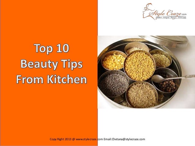 Top 10 Beauty Tips From Kitchen