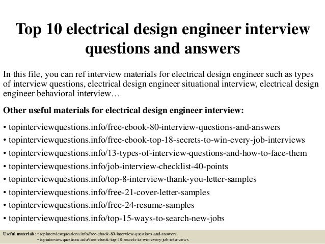 Design Engineer Interview Questions And Answers | top 10 electrical design engineer interview questions and Design Engineer Interview Questions And Answers | top 10 electrical design engineer interview questions and