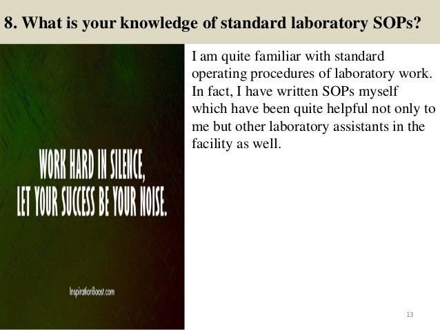laboratory technician interview questions