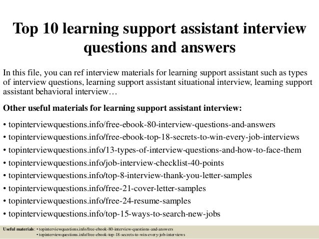 top-10-learning-support-assistant-interview-questions-and-answers