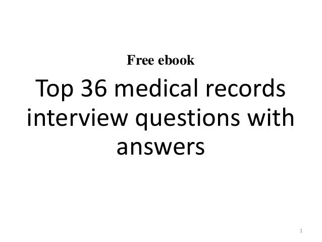 Medical Records Quiz