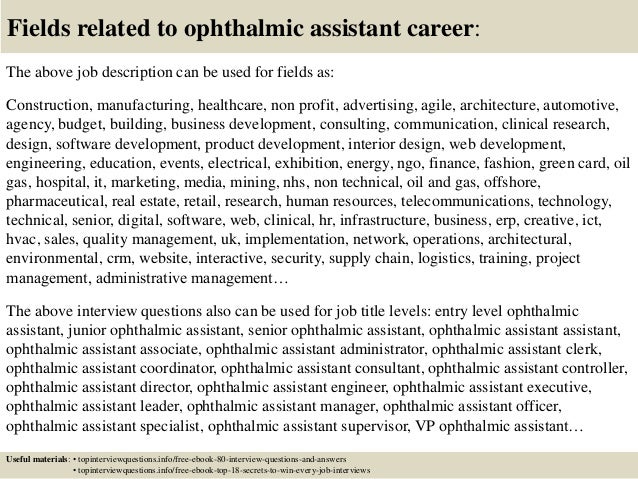 17 fields related to ophthalmic assistant ophthalmic technician cover letter - Ophthalmic Technician Cover Letter 17 fields related to ophthalmic assistant ophthalmic technician cover letter - Ophthalmic Technician Cover Letter