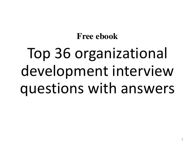 organisation interview questions