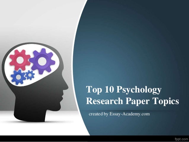 Social psychology research paper topics