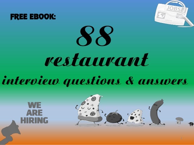 Top 10 restaurant interview questions with answers