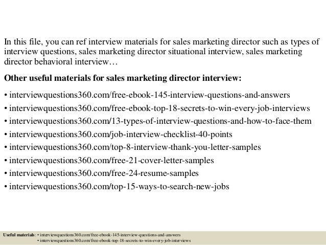 interview questions for marketing director interview questions for marketing director