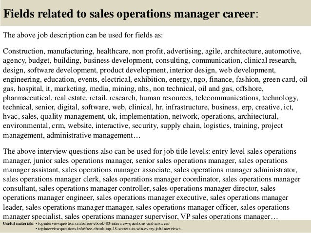retail operations manager job description sample