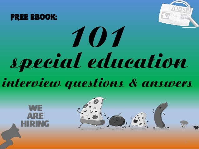 Special education essay questions