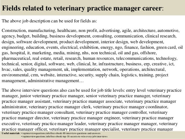 practice manager cover letter