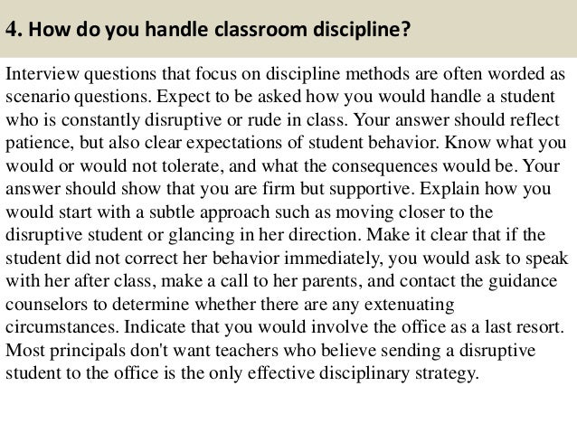 interview questions preschool teacher