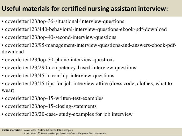 Certified nursing assistant cover letter