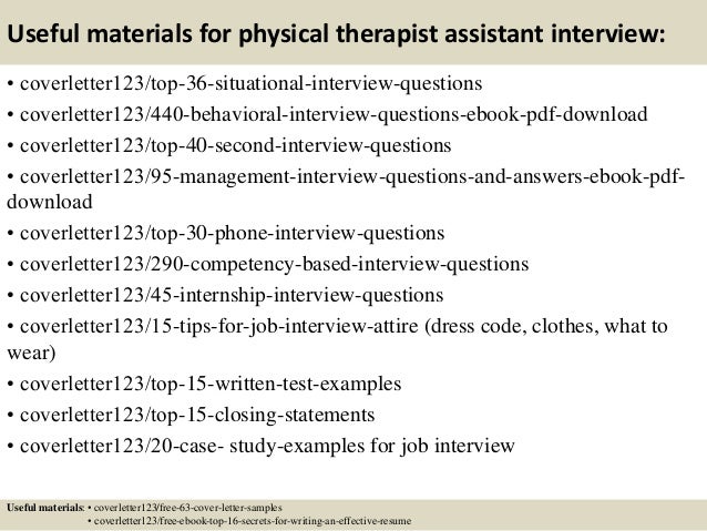How to write a cover letter for a physical therapist job