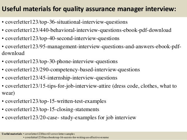 qa engineer cover letter