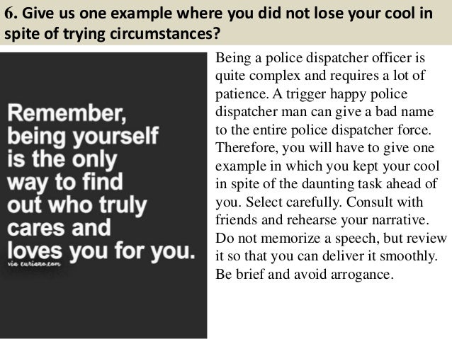 interview questions for 911 dispatcher