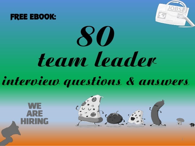 interview question for team leader