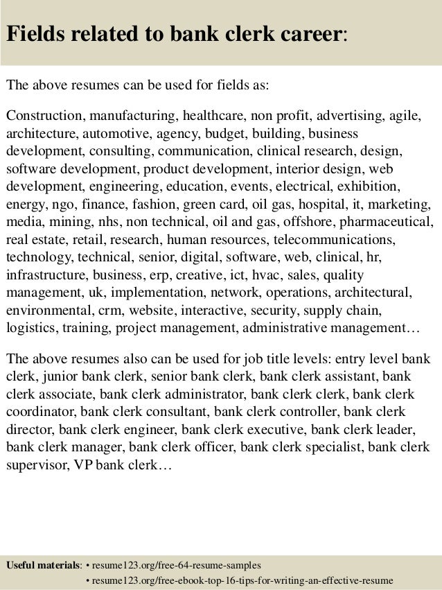 best resume format for bank clerk plks tk deputy clerk resume