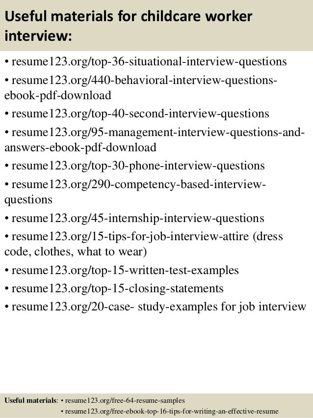 sample resume child care