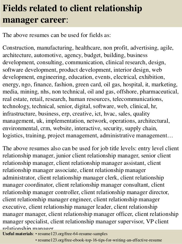 Guest relations manager resume