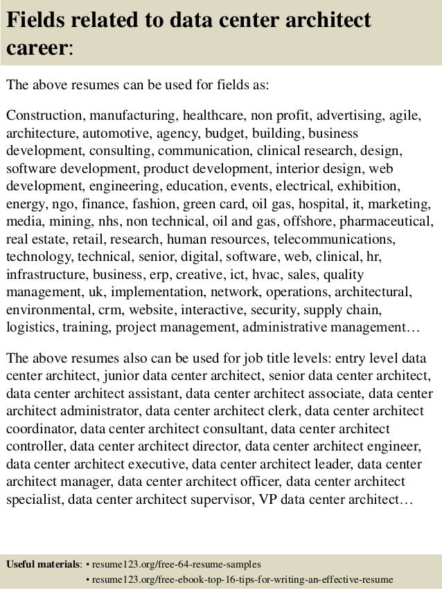 database architect resume