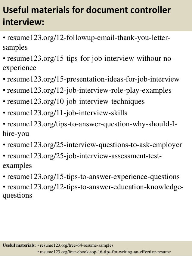 Resume document