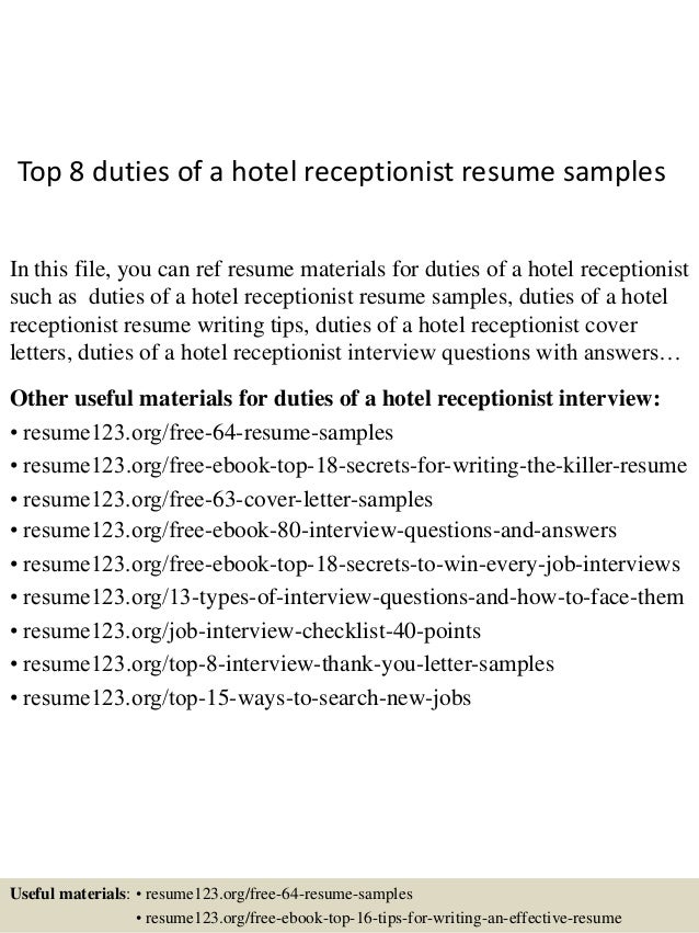 dental front office resume sample