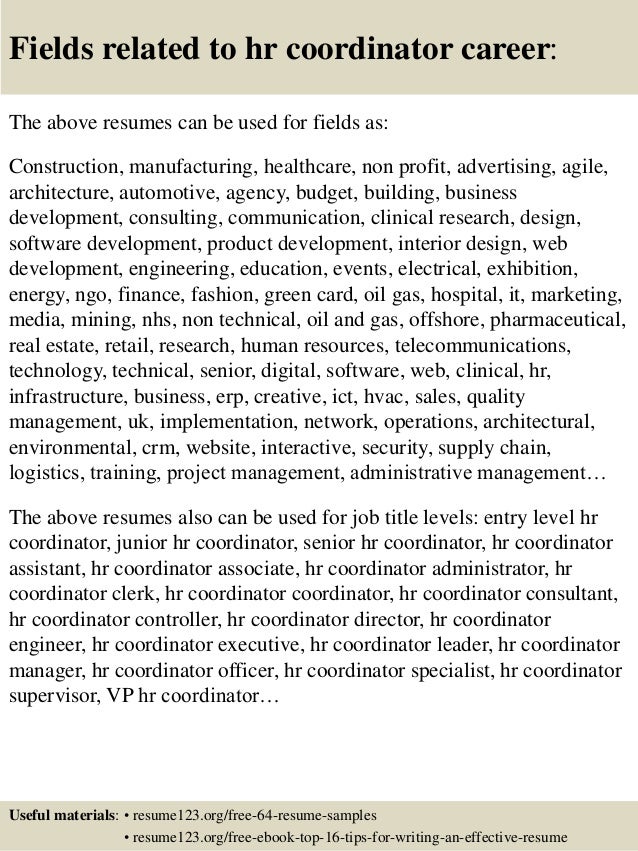 entry level hr resume