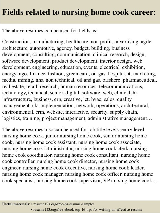 nursing home nurse resumes