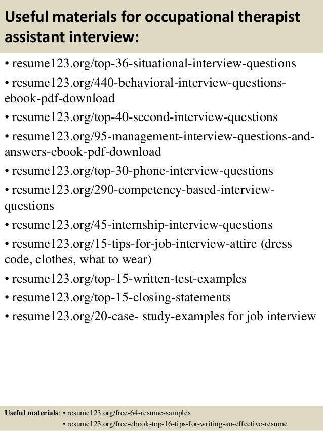 occupational therapy cover letter