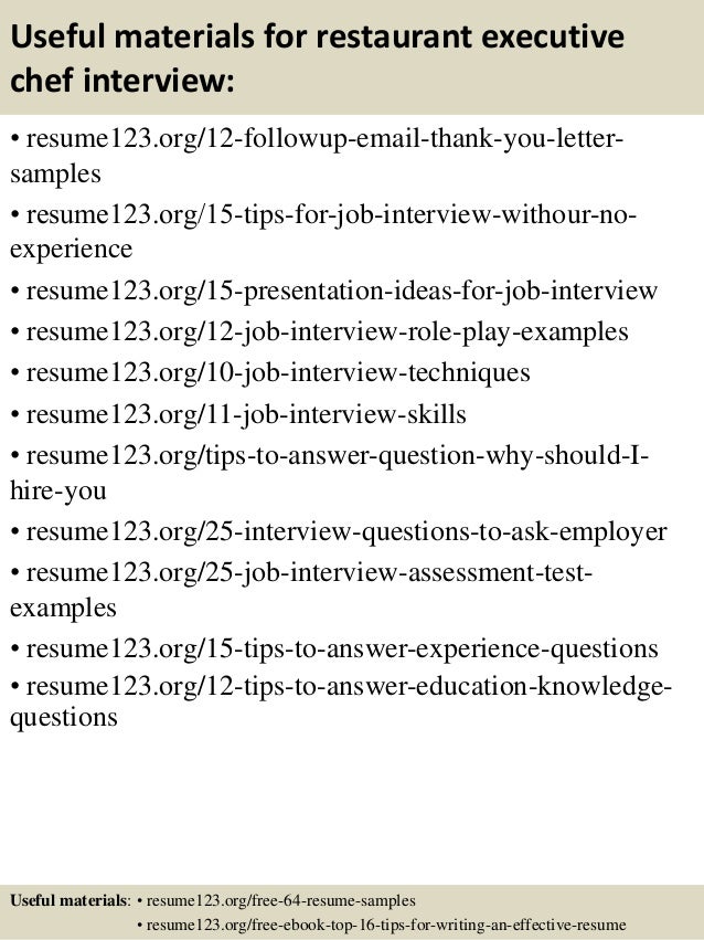 catering chef resume