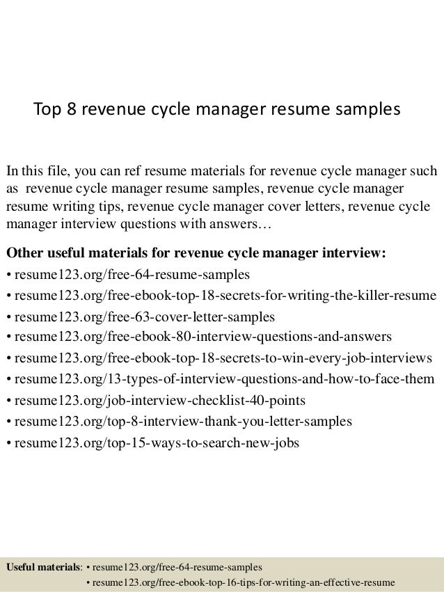 revenue accountant resumes