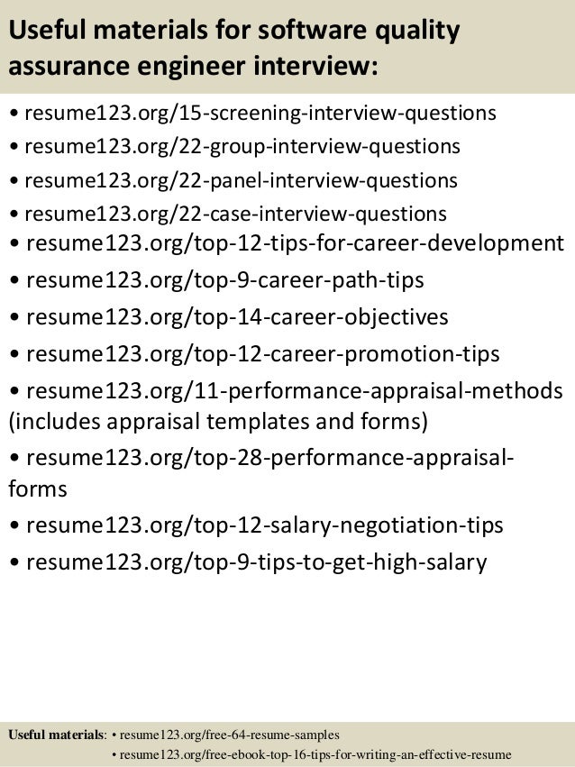qa resume objective