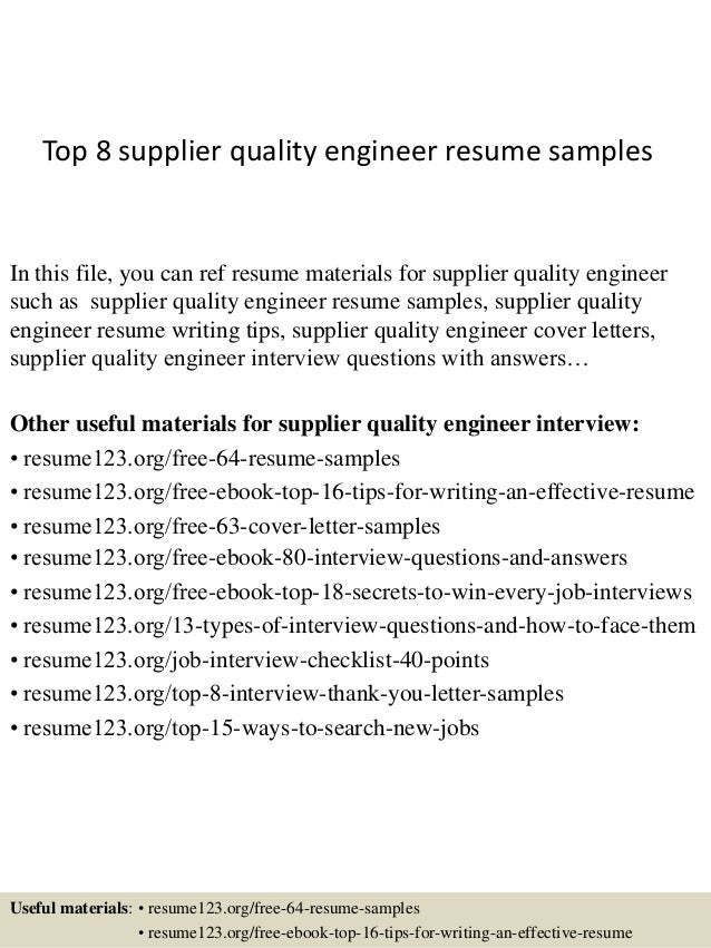 Quality engineer cover letter examples
