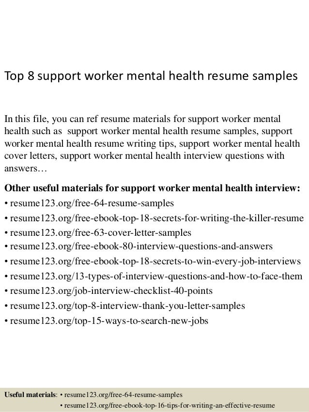 mental health support worker